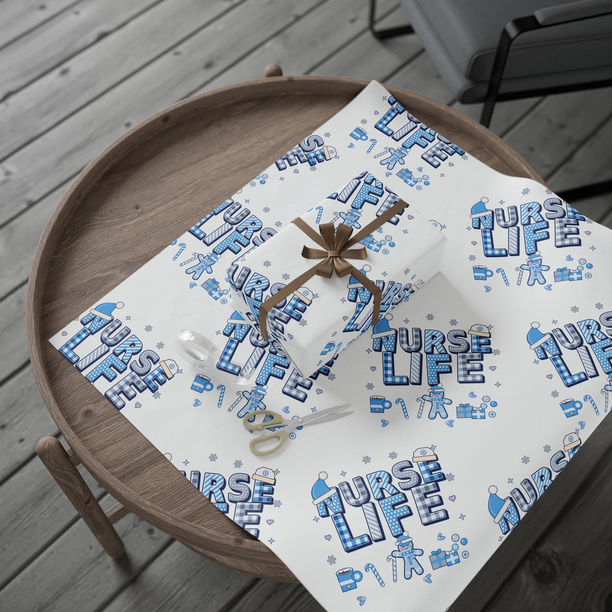 Nurse Christmas Wrapping Paper