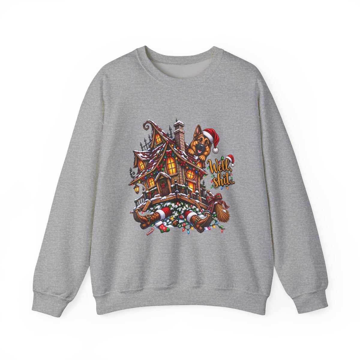 Christmas Gingerbread House Crewneck Sweatshirt