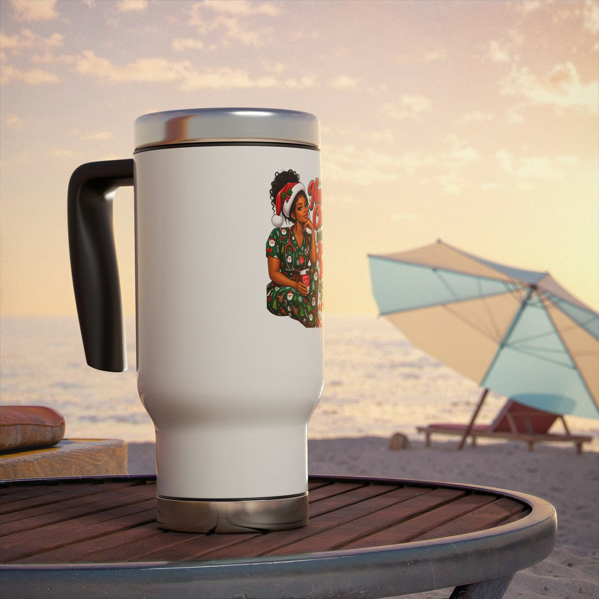 Nurse 14oz Travel Mug with Handle