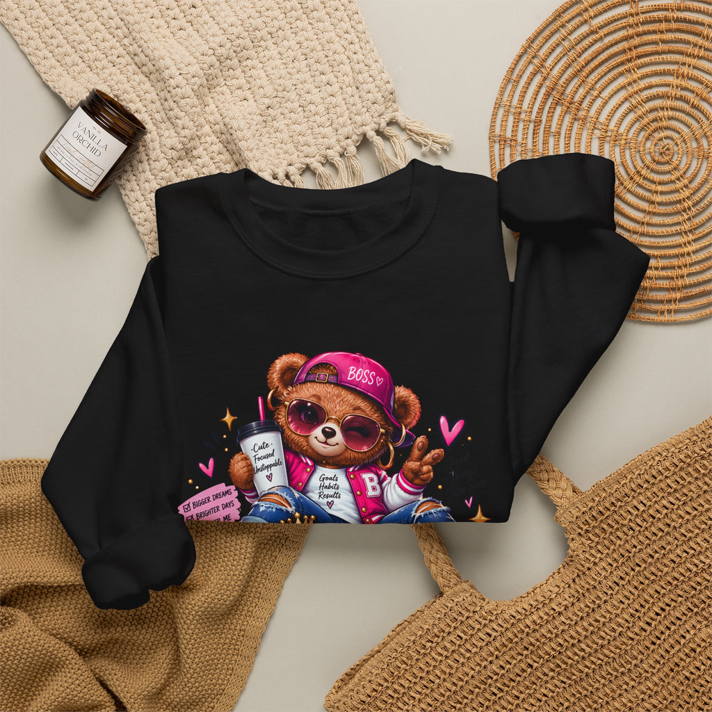 Main Character Energy Bear Crewneck Sweatshirt