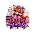 Create Your Magic Fox Sticker — for Laptops, Journals & Gifts