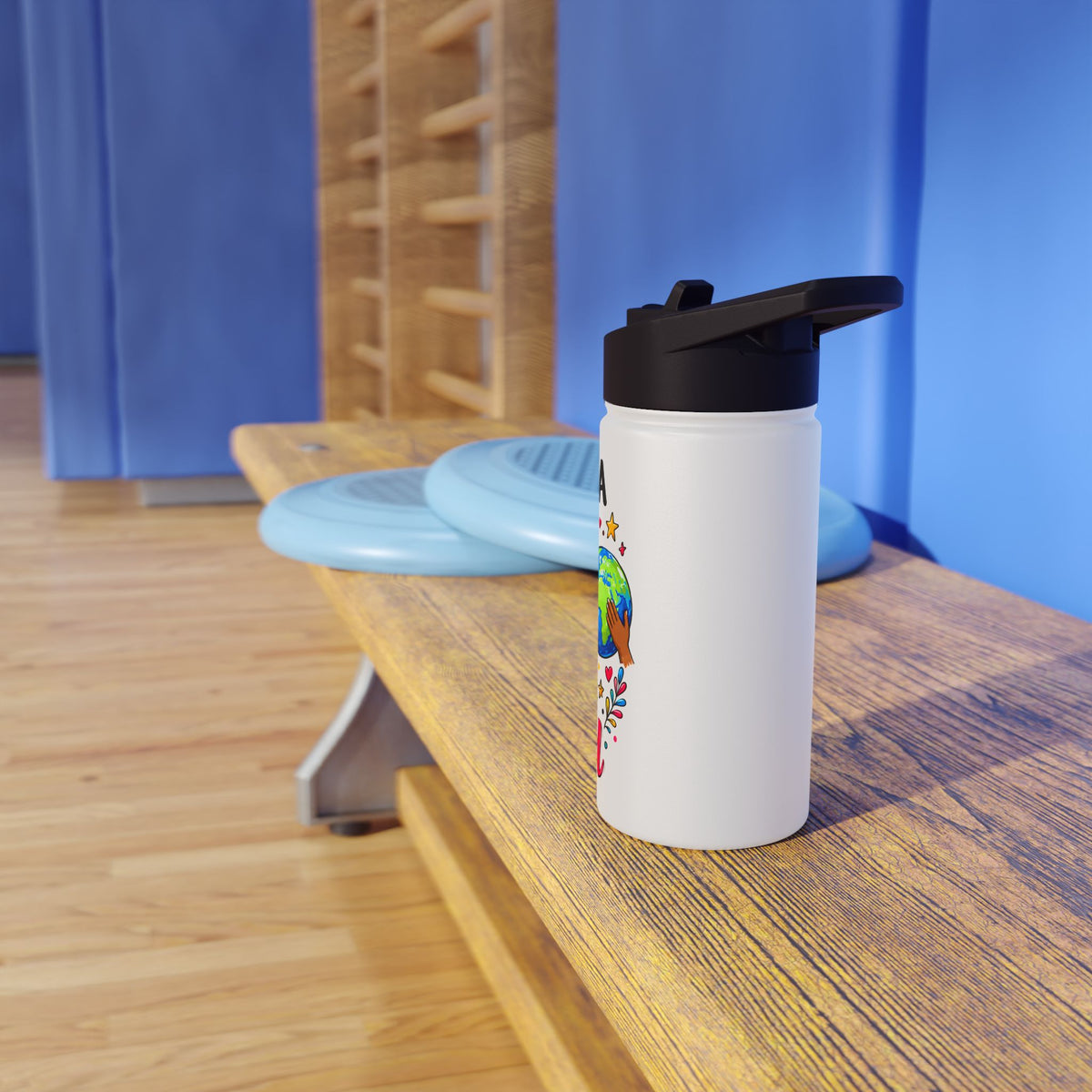 Educate a Girl and She Can Change the World Water Bottle