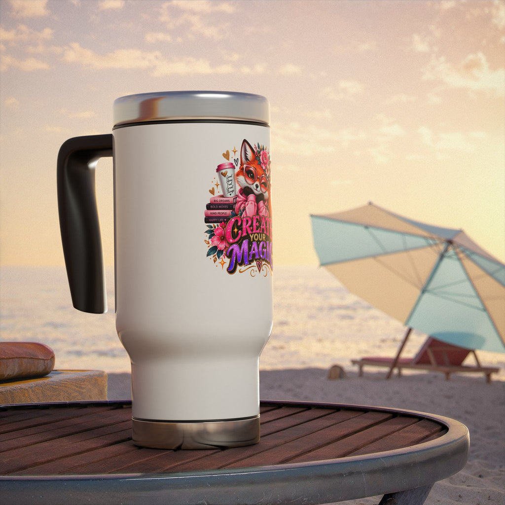 14oz Travel Mug with Handle - Create Magic