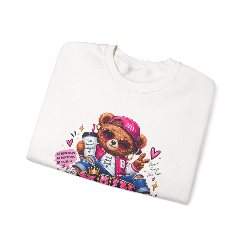 Main Character Energy Bear Crewneck Sweatshirt