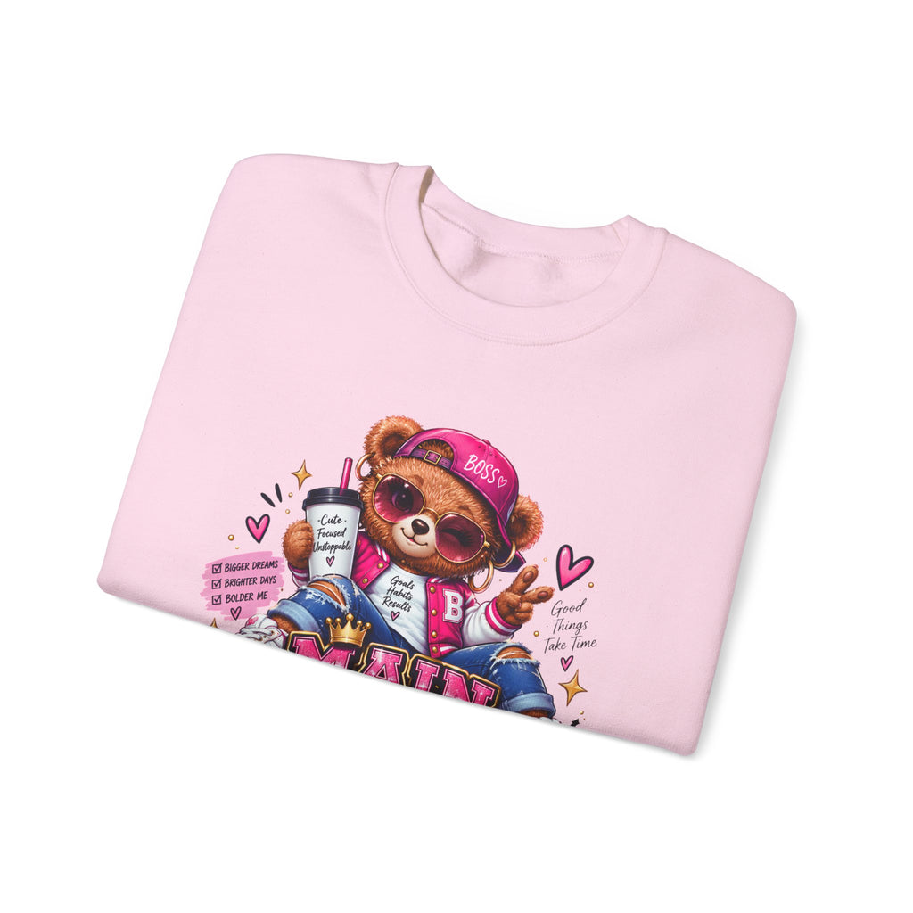Main Character Energy Bear Crewneck Sweatshirt