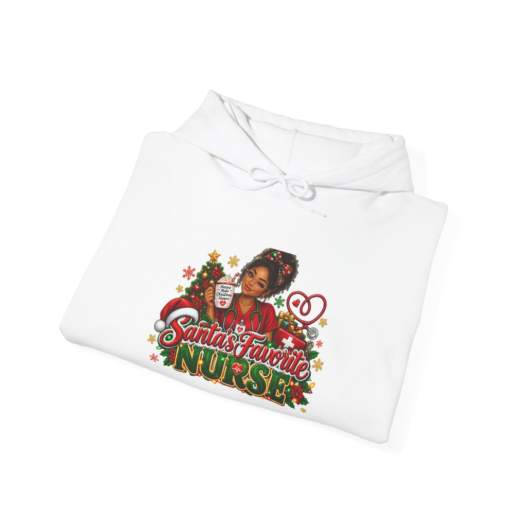 Santa’s Favorite Nurse Christmas Hoodie