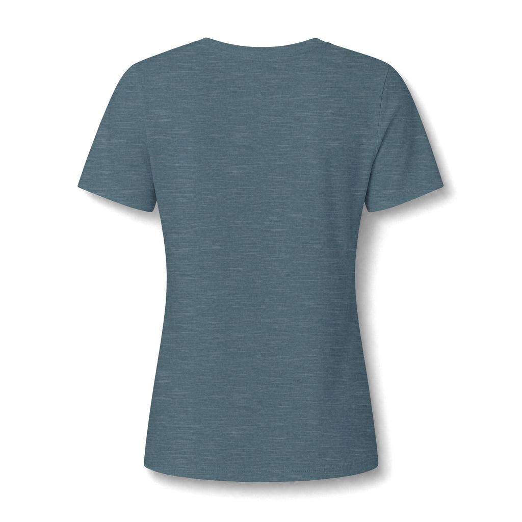 Women's V-Neck T-Shirt -Everything Is Fine Christmas Graphic Print