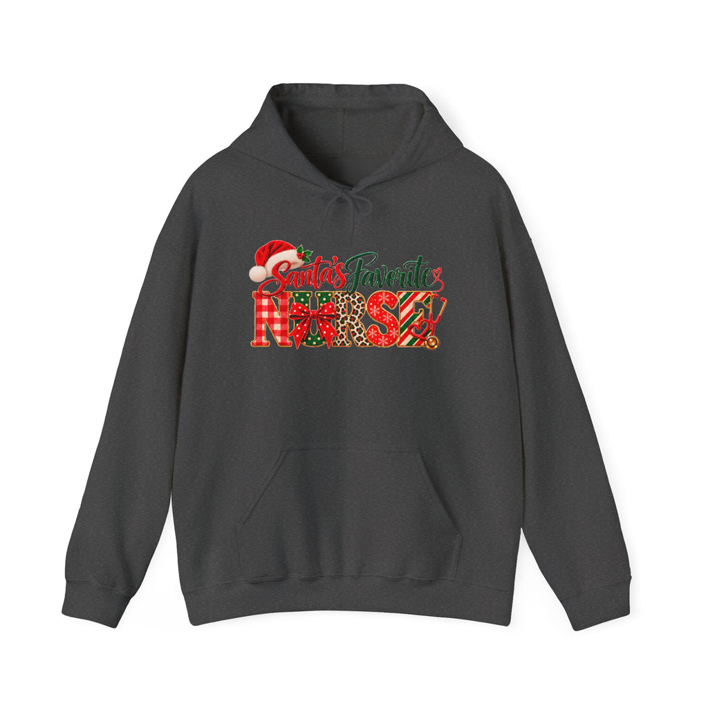 Christmas Hoodie  Santa’s Favorite Nurse