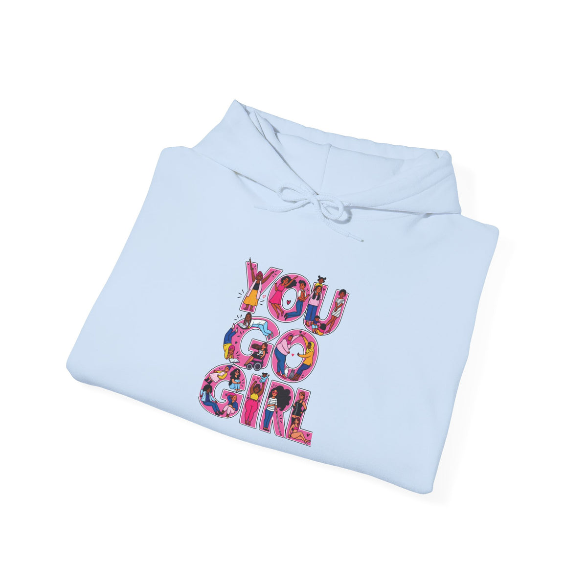 Hoodie — "You Go Girl" Floral Empowerment Hoodie