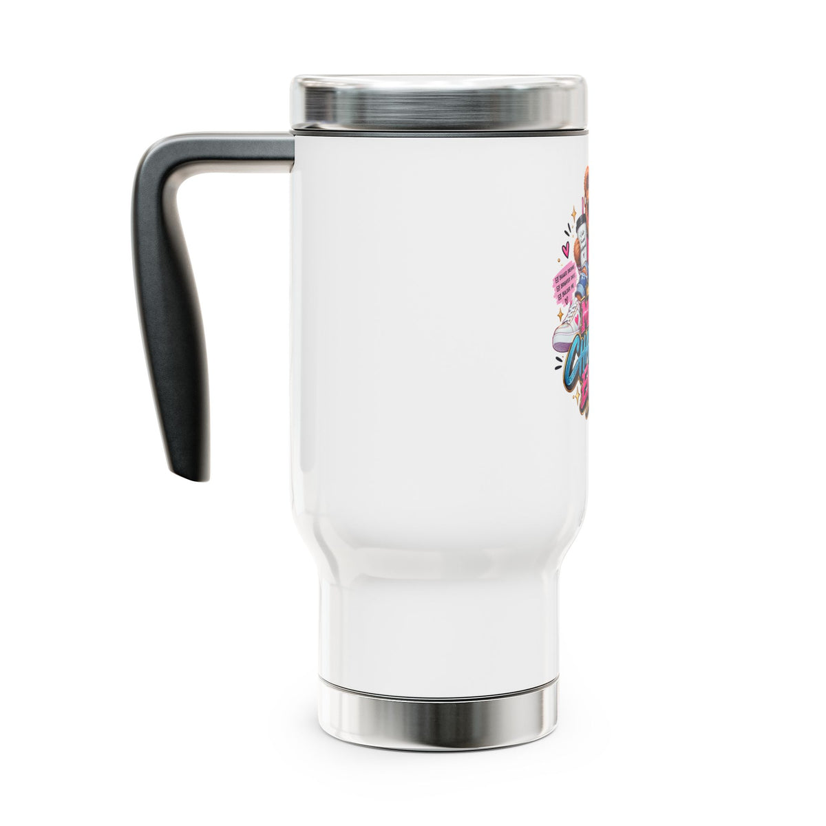 14oz Travel Mug with Handle - Main Character Energy