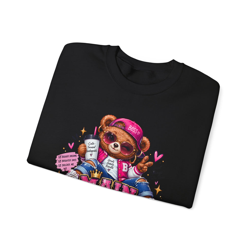 Main Character Energy Bear Crewneck Sweatshirt