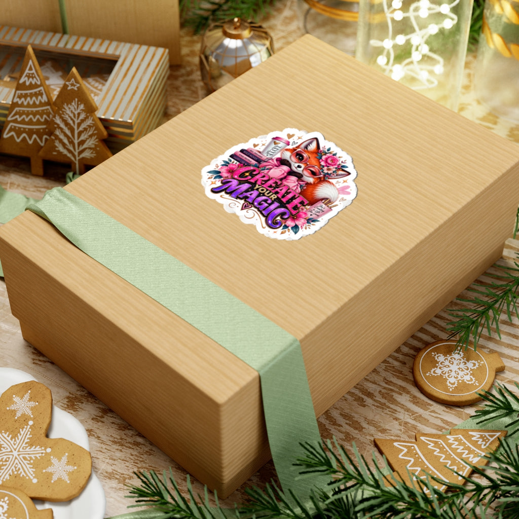 Create Your Magic Fox Sticker — for Laptops, Journals & Gifts