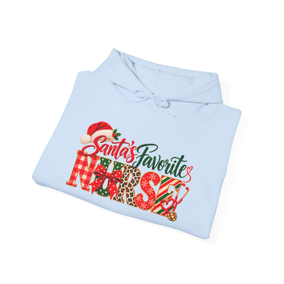 Christmas Hoodie  Santa’s Favorite Nurse