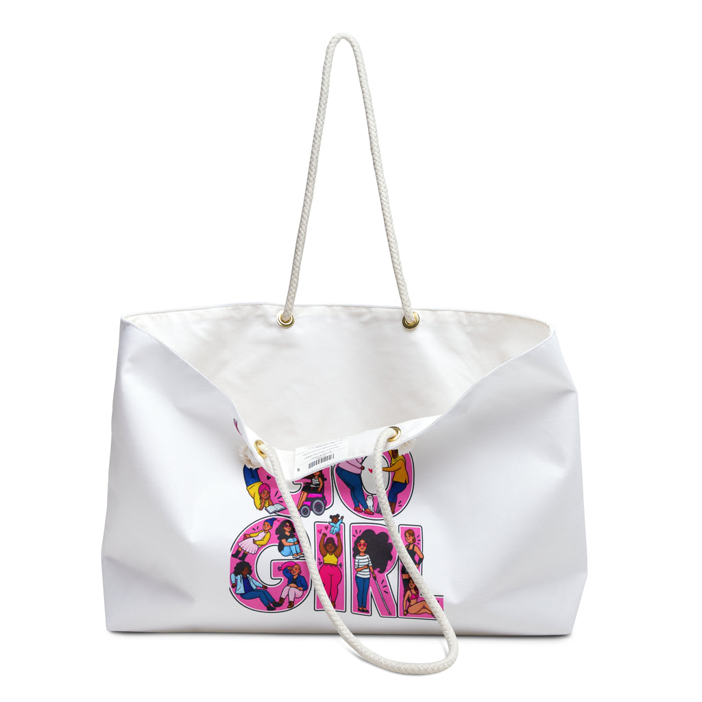 Weekender Bag  - 'You Go Girl' Travel Tote