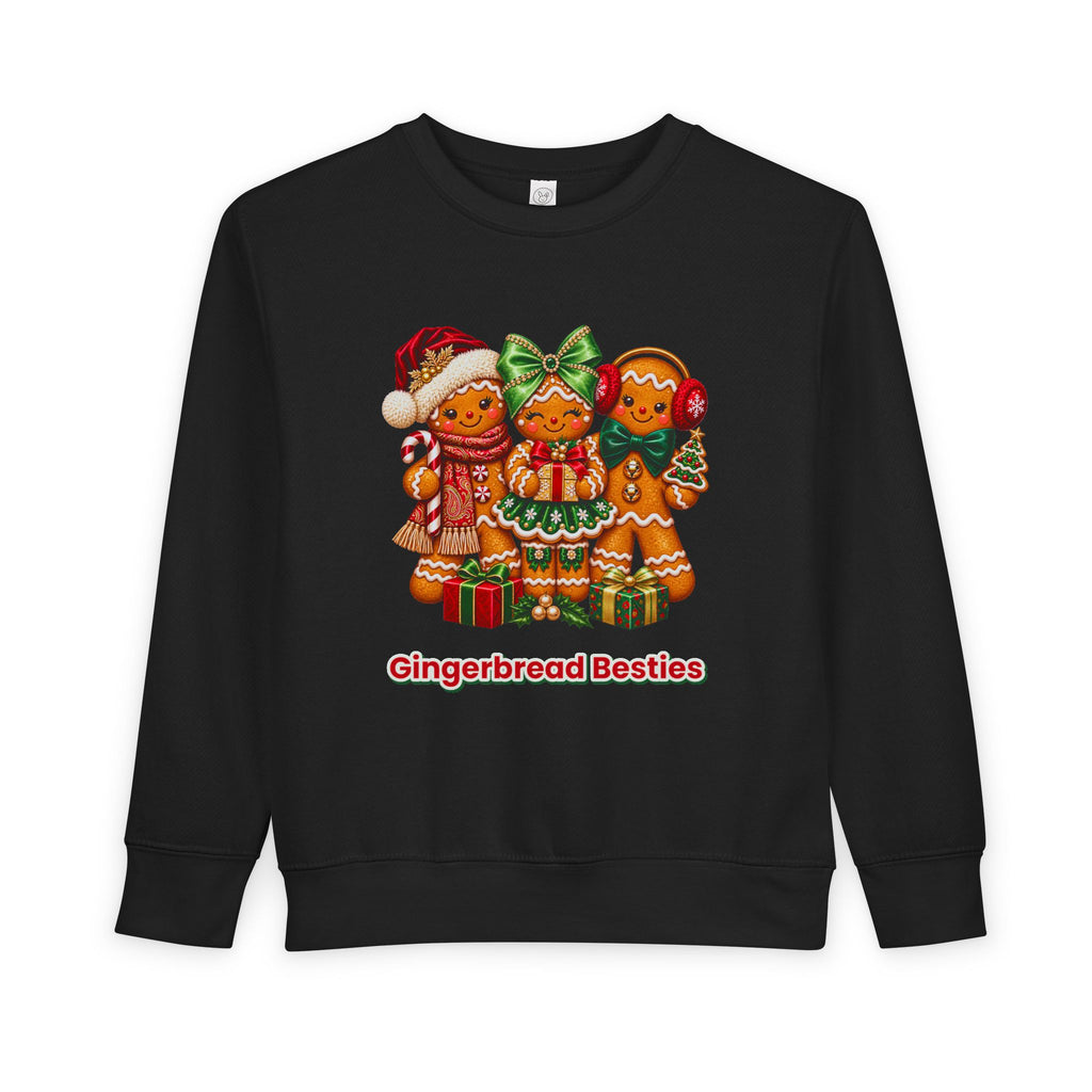 Toddler Sweatshirt — Gingerbread Besties Christmas Pullover for Kids