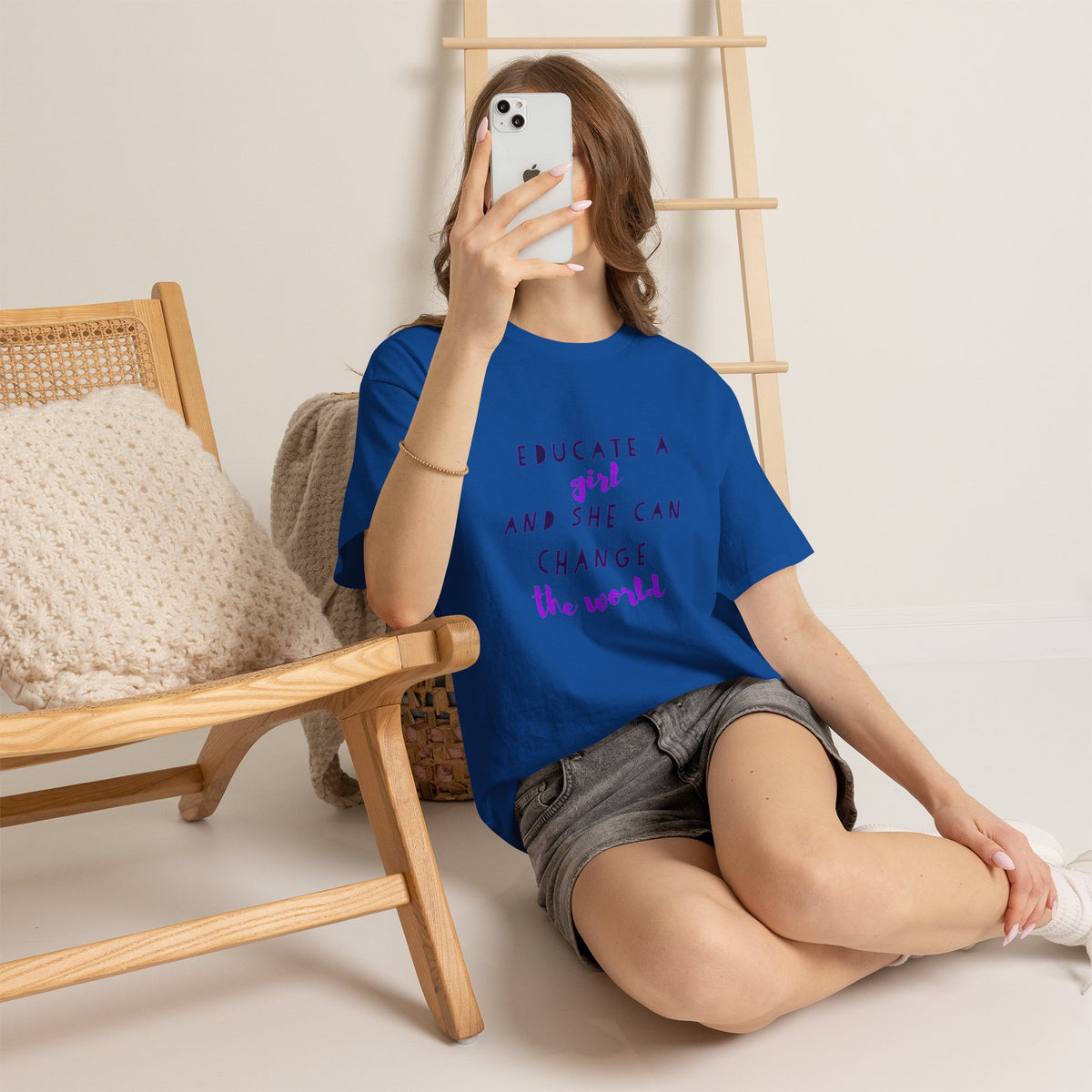 T-Shirt — "Educate a Girl and She Can Change the World"