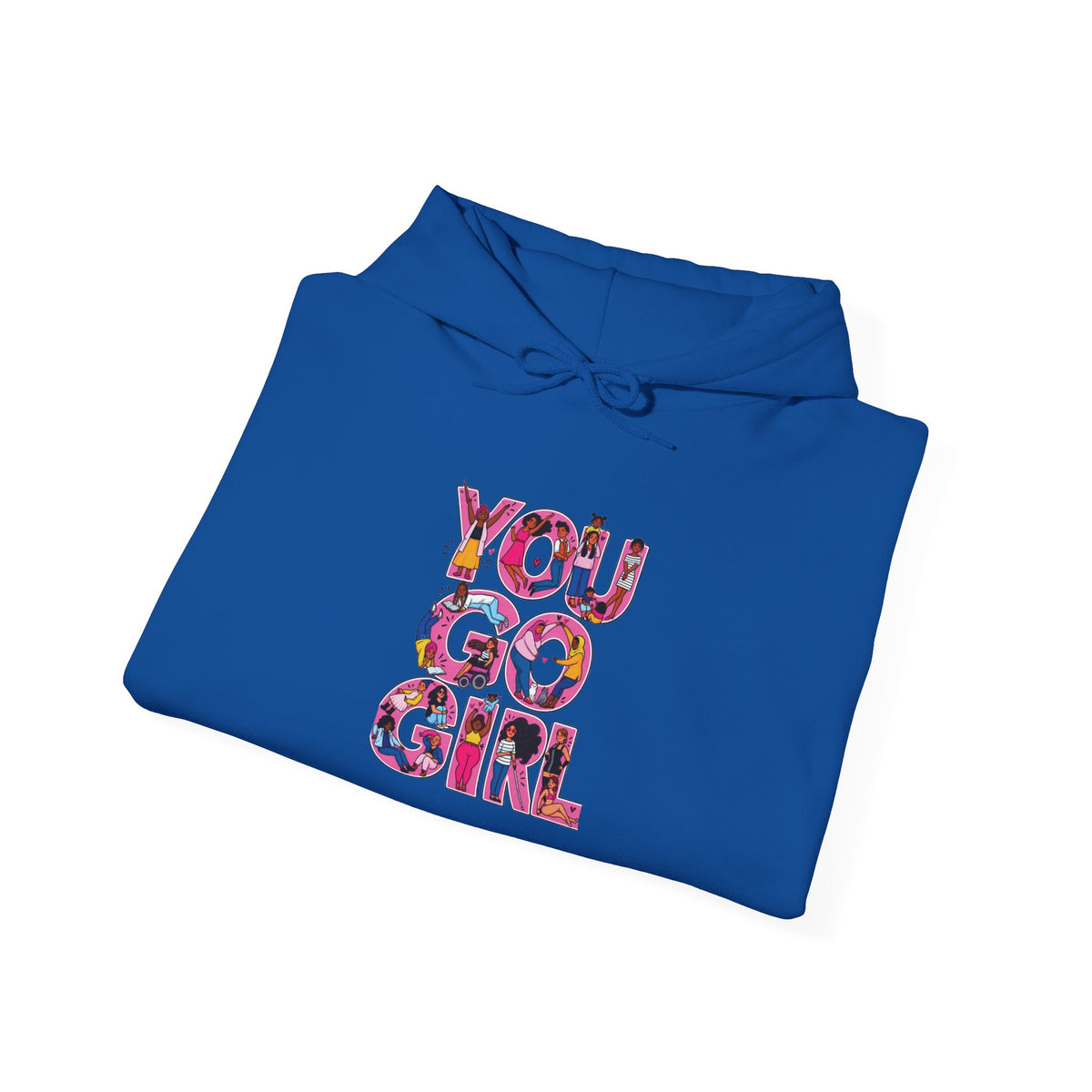 Hoodie — "You Go Girl" Floral Empowerment Hoodie