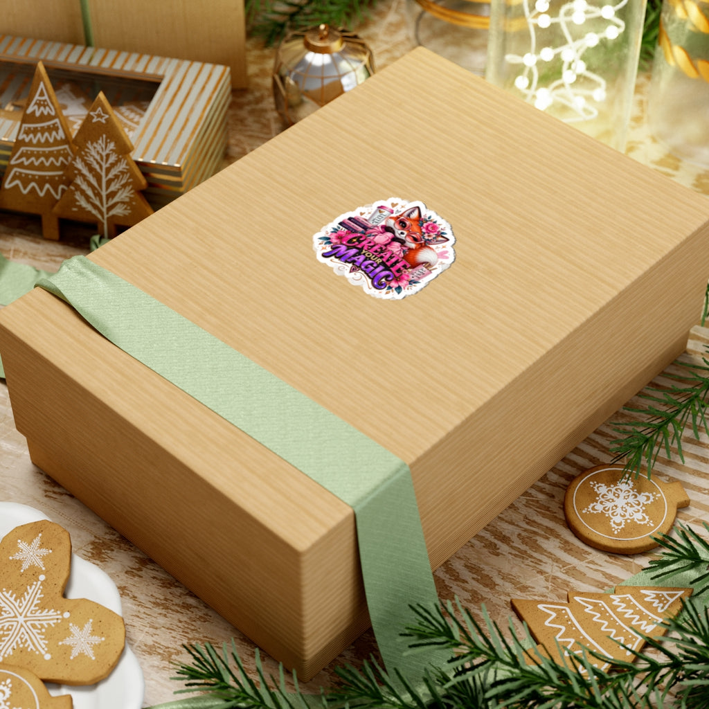 Create Your Magic Fox Sticker — for Laptops, Journals & Gifts