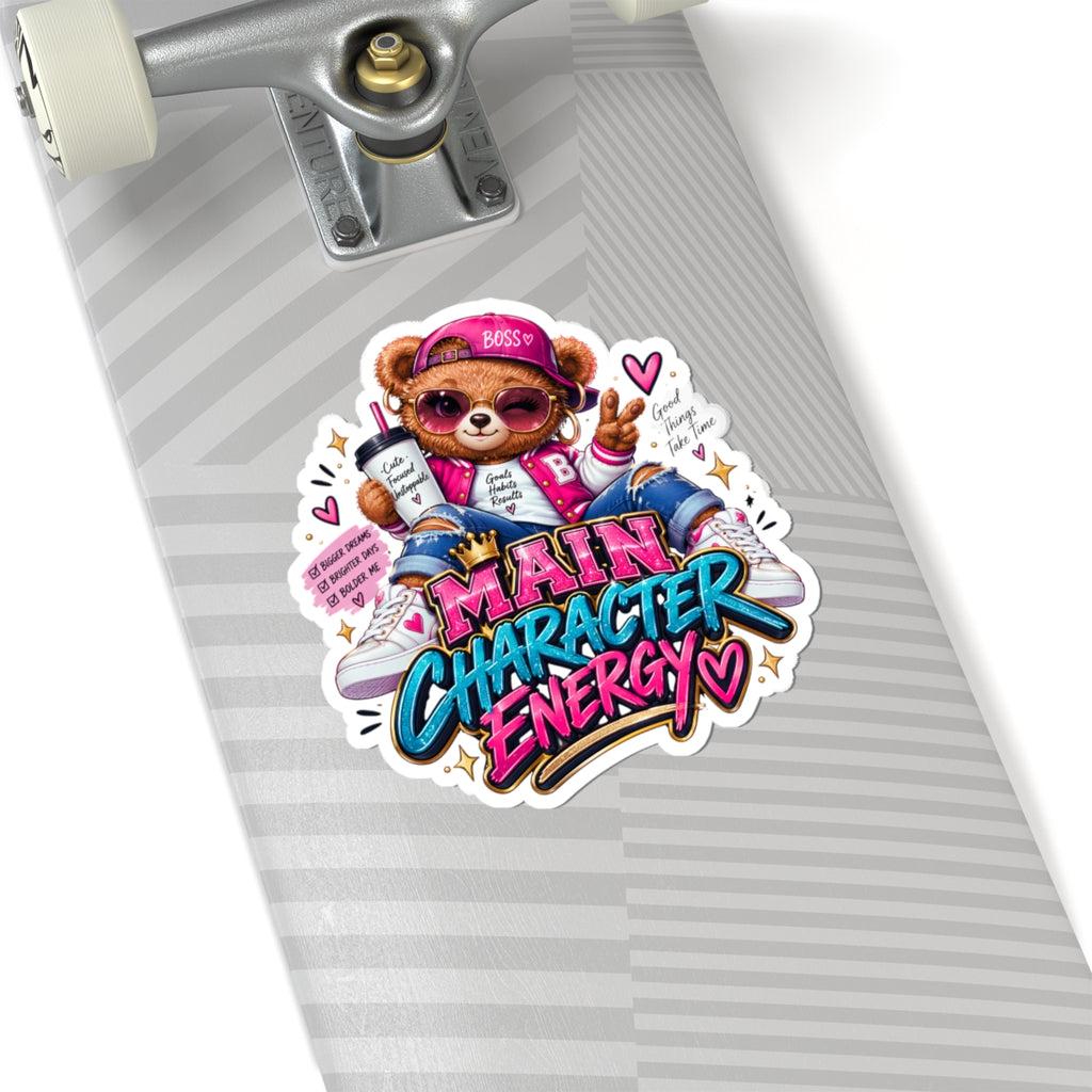 Cute Bear Graphic Vinyl Sticker