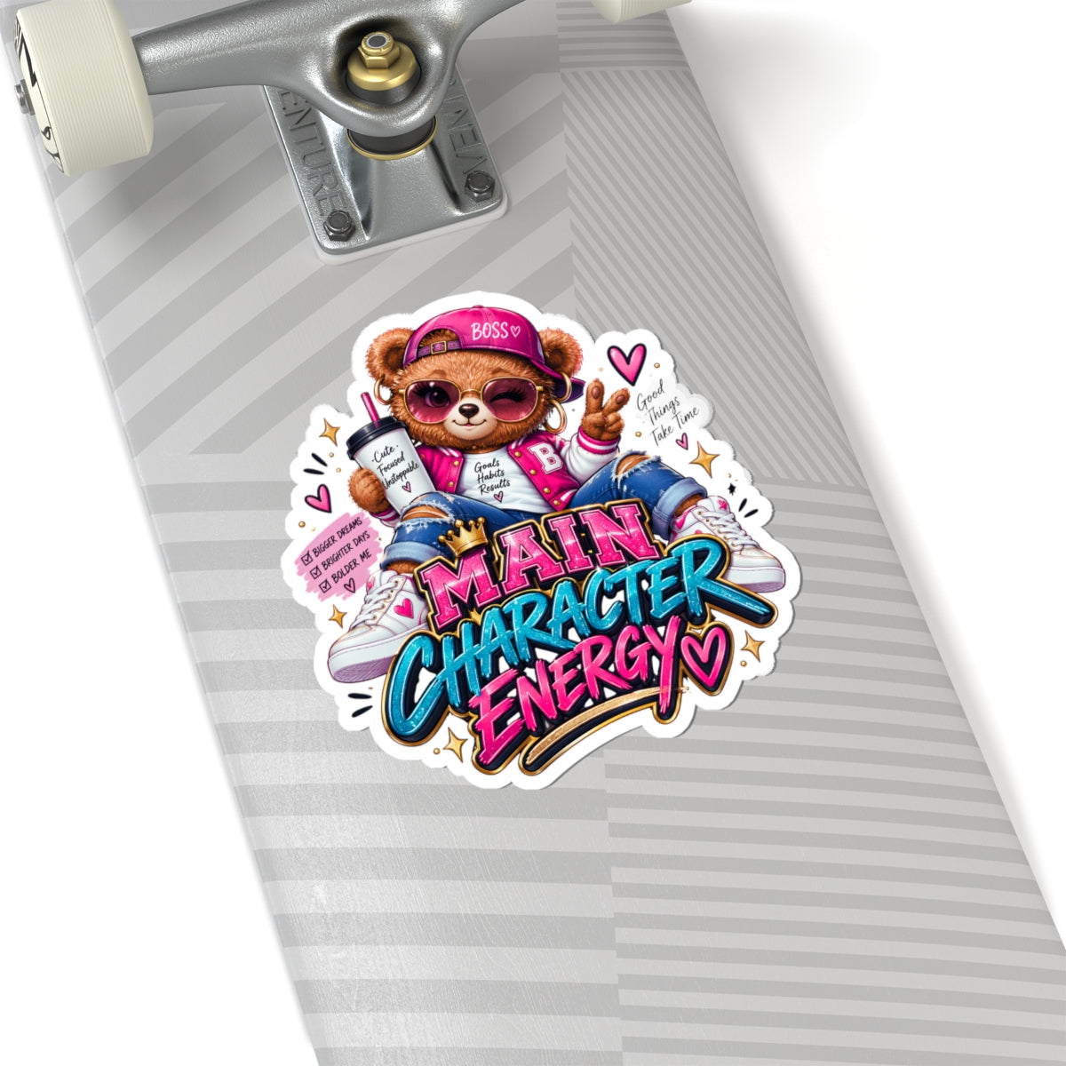Cute Bear Graphic Vinyl Sticker