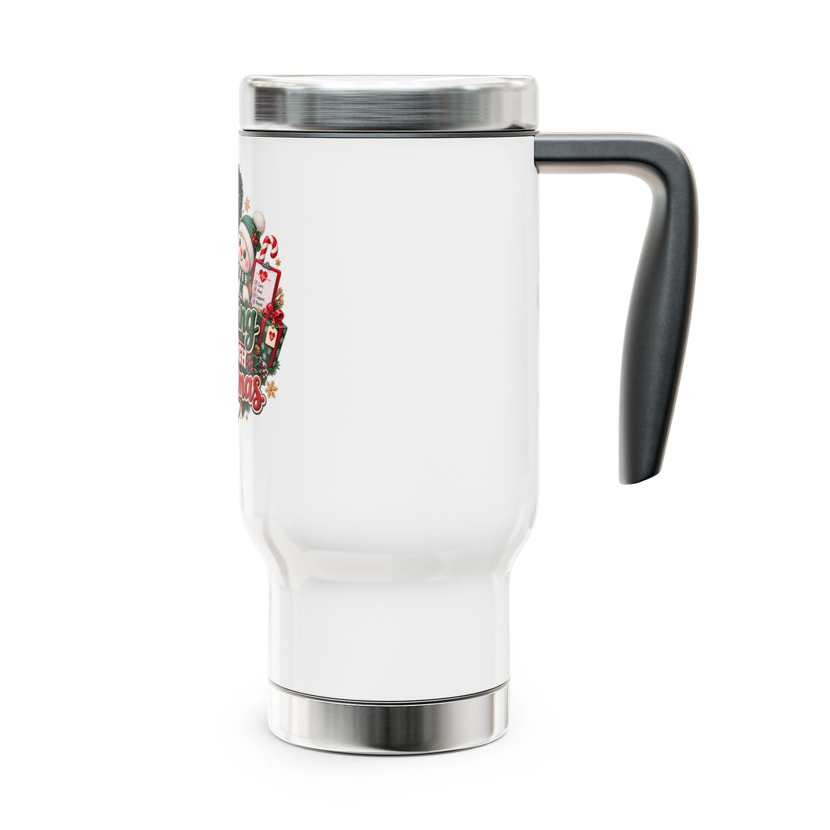 Nurse Life 14oz Stainless Steel Travel Mug with Handle
