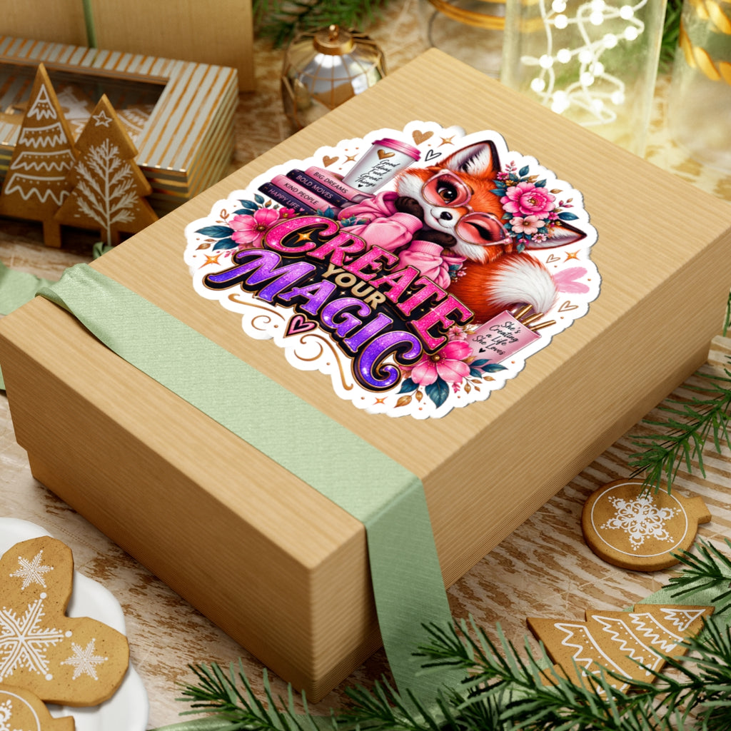 Create Your Magic Fox Sticker — for Laptops, Journals & Gifts