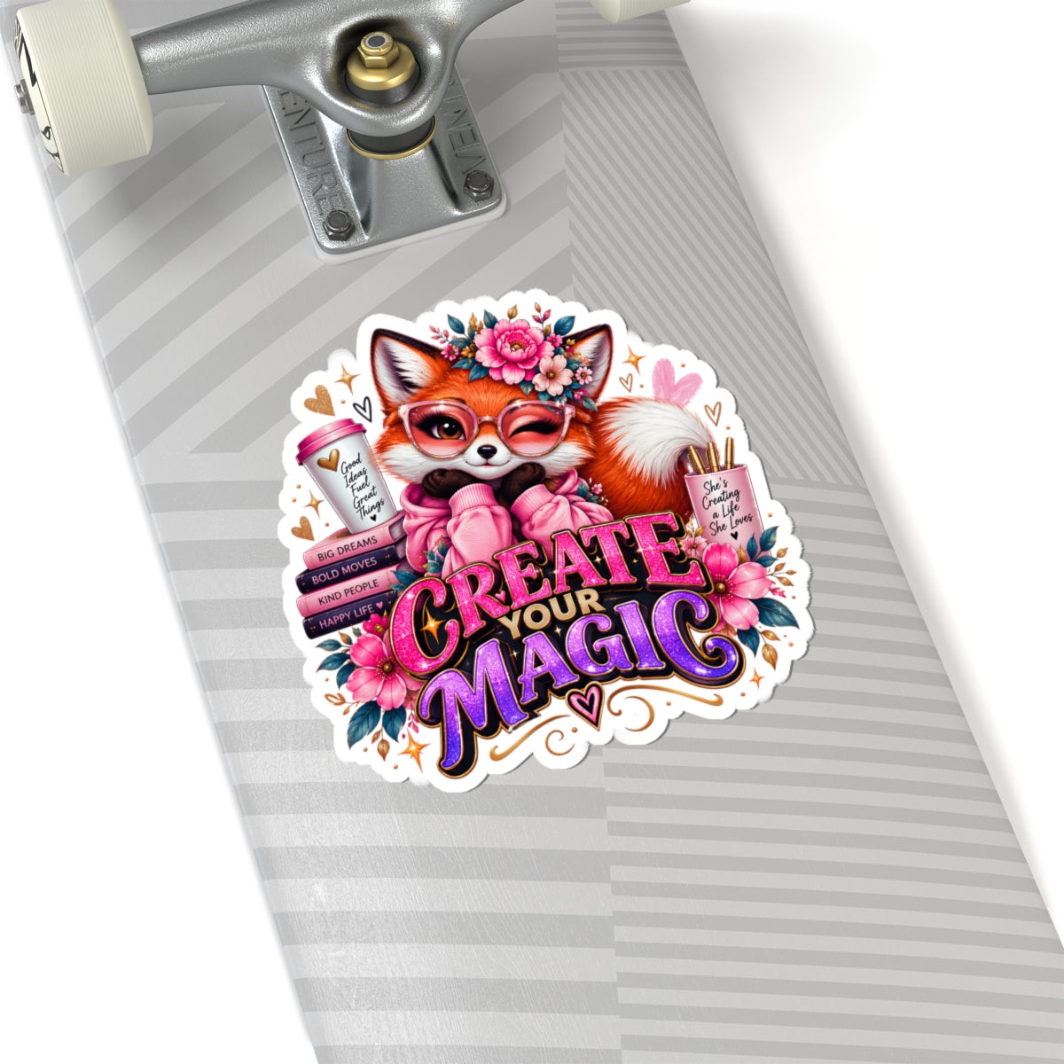 Create Your Magic Fox Sticker — for Laptops, Journals & Gifts