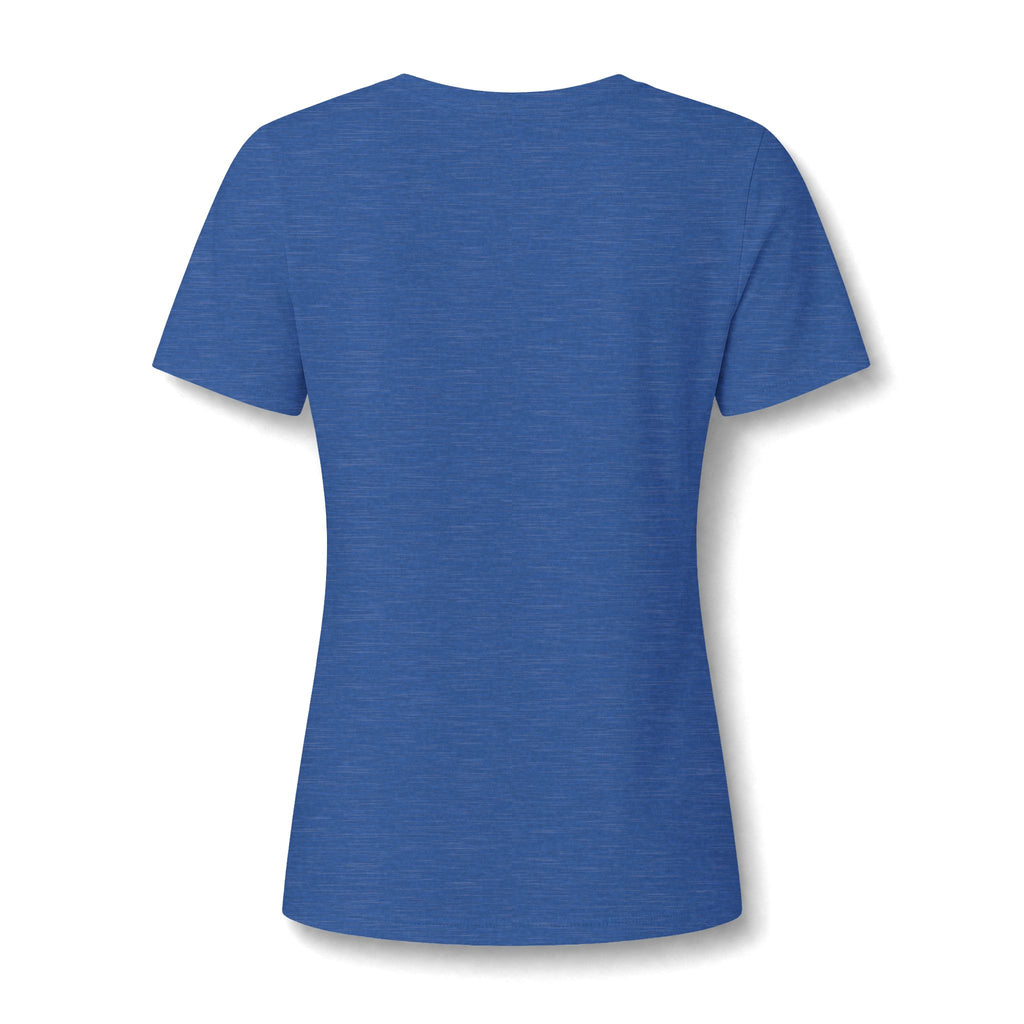 Women's V-Neck T-Shirt -Everything Is Fine Christmas Graphic Print