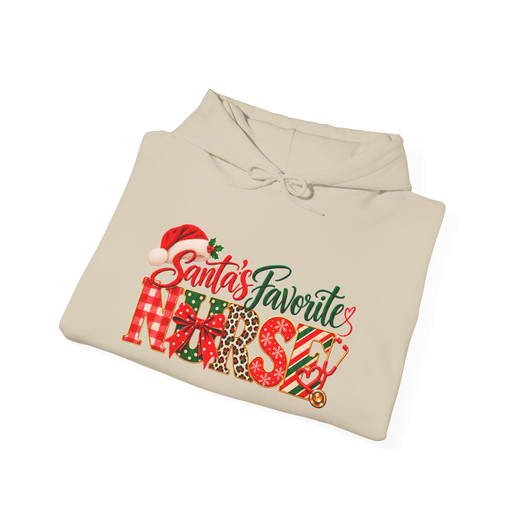 Christmas Hoodie  Santa’s Favorite Nurse