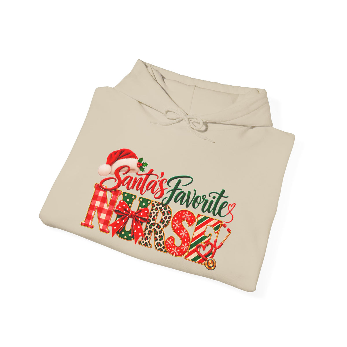 Christmas Hoodie  Santa’s Favorite Nurse