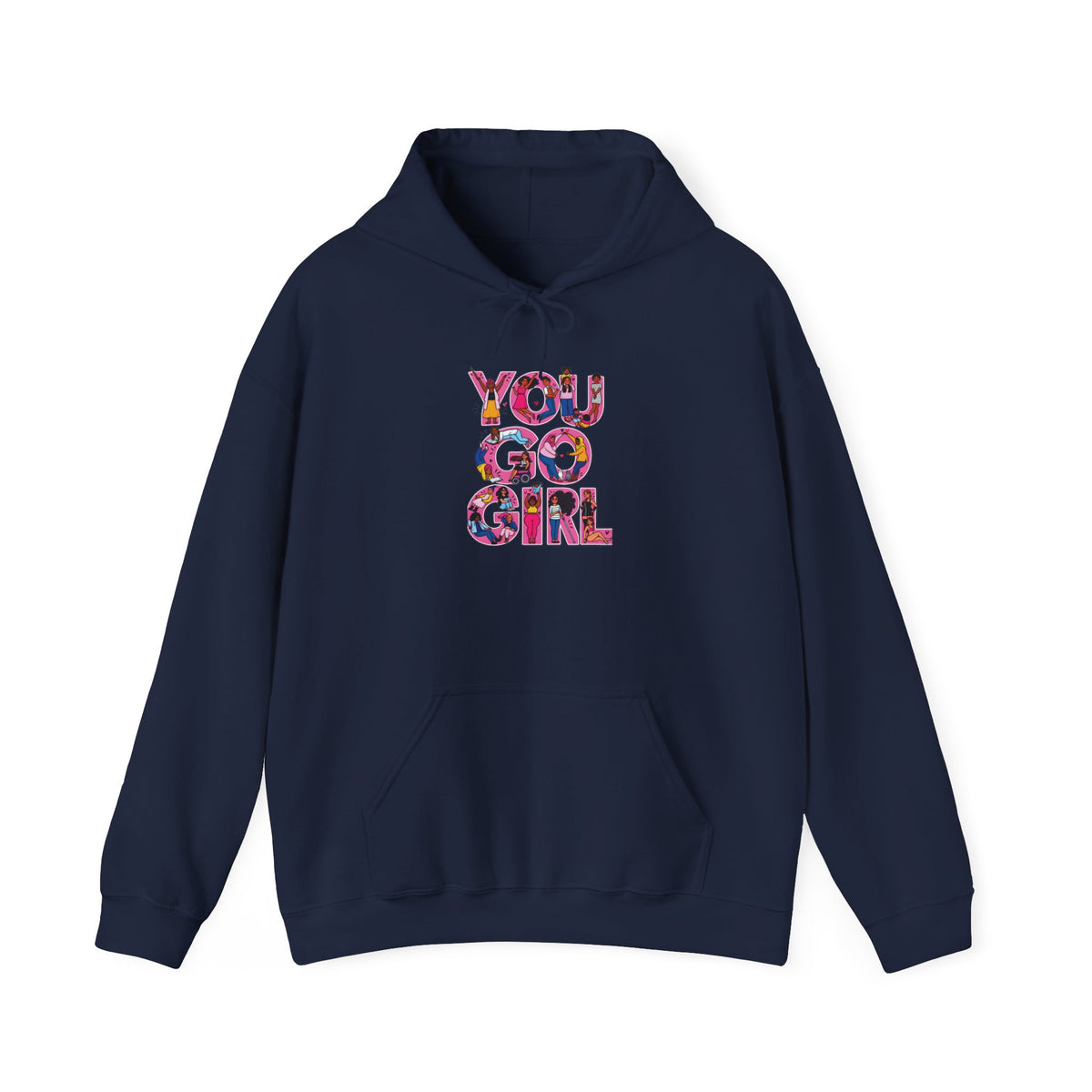 Hoodie — "You Go Girl" Floral Empowerment Hoodie