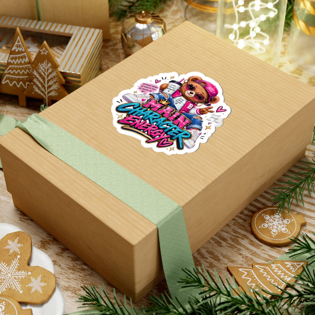 Cute Bear Graphic Vinyl Sticker
