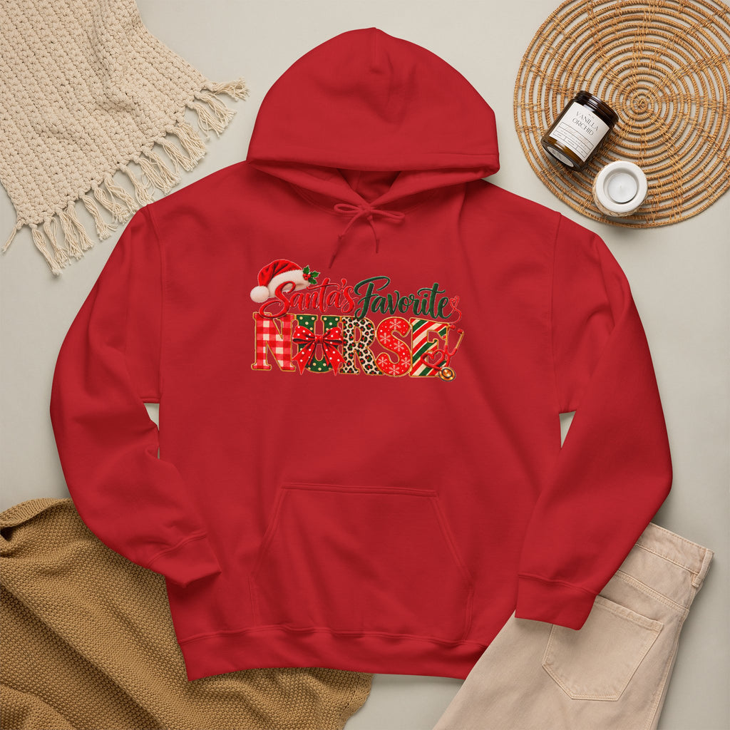 Christmas Hoodie  Santa’s Favorite Nurse