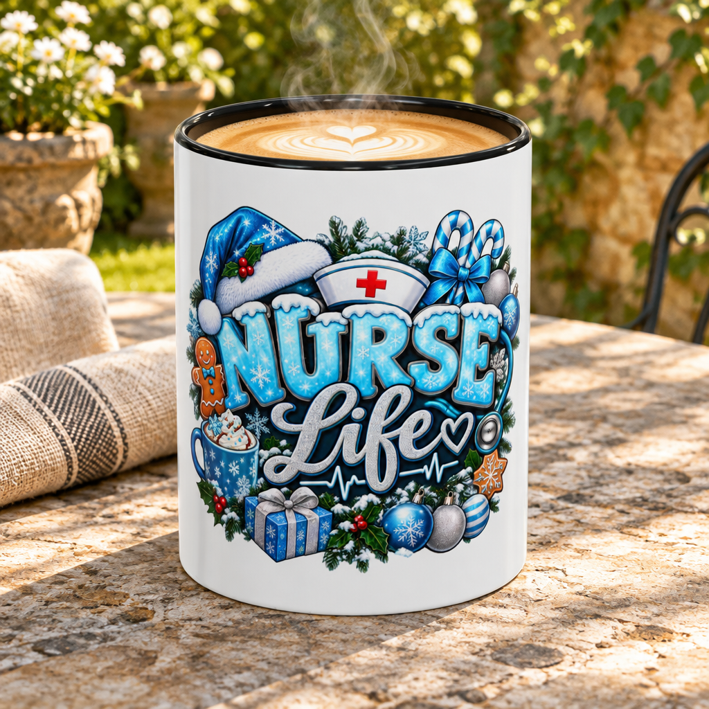 Nurse Life Christmas Coffee Mug - 11oz
