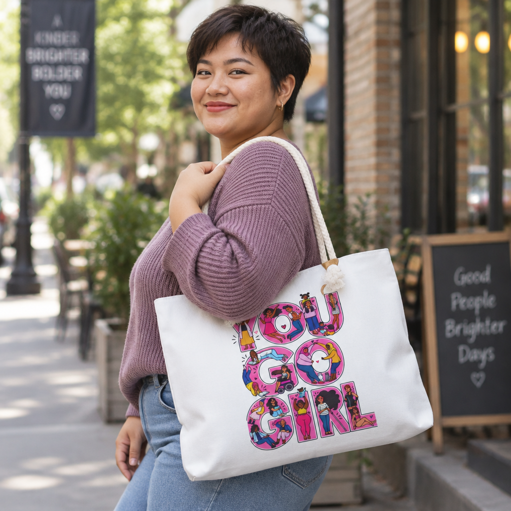 Weekender Bag  - 'You Go Girl' Travel Tote