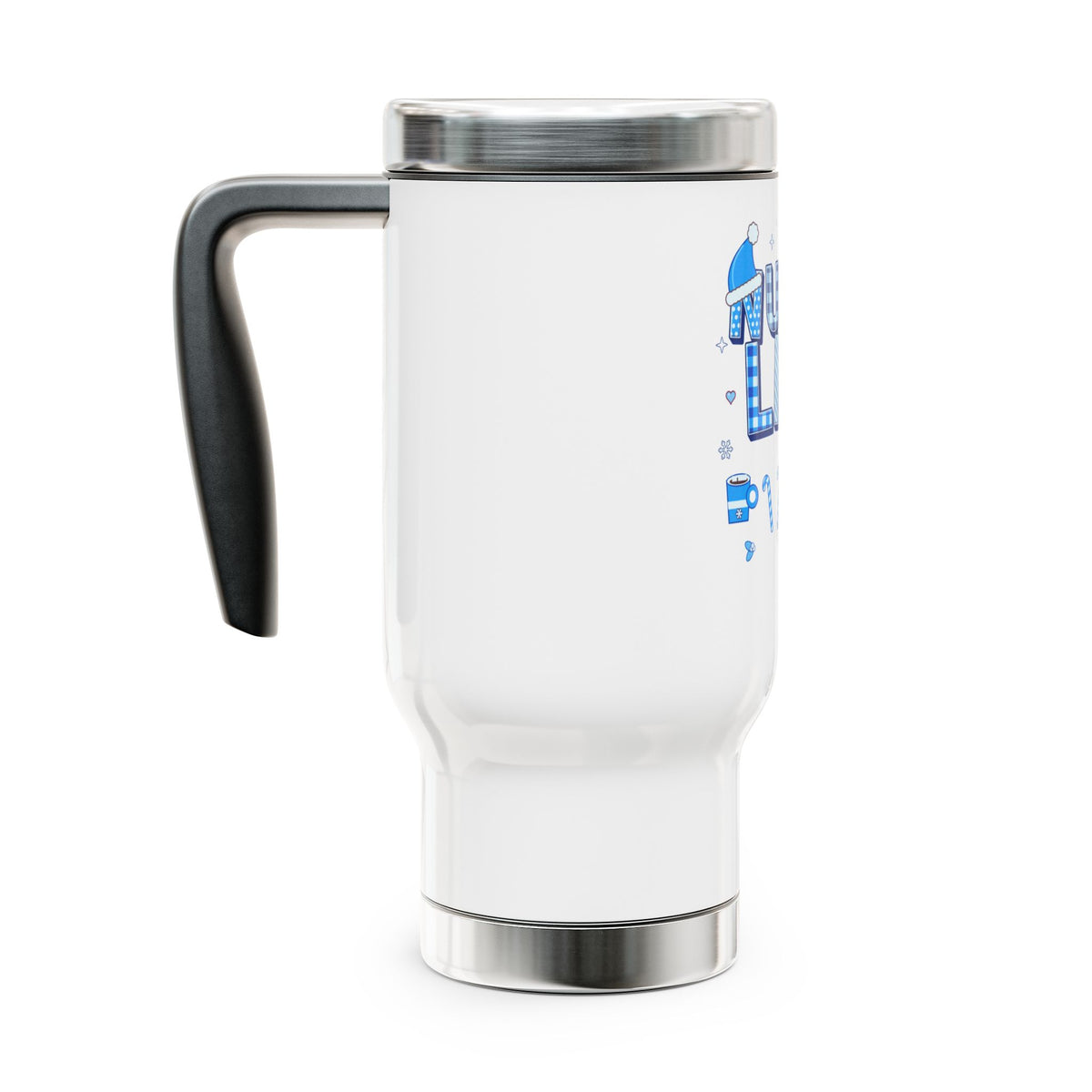 Nurse Life 14oz Stainless Steel Travel Mug with Handle