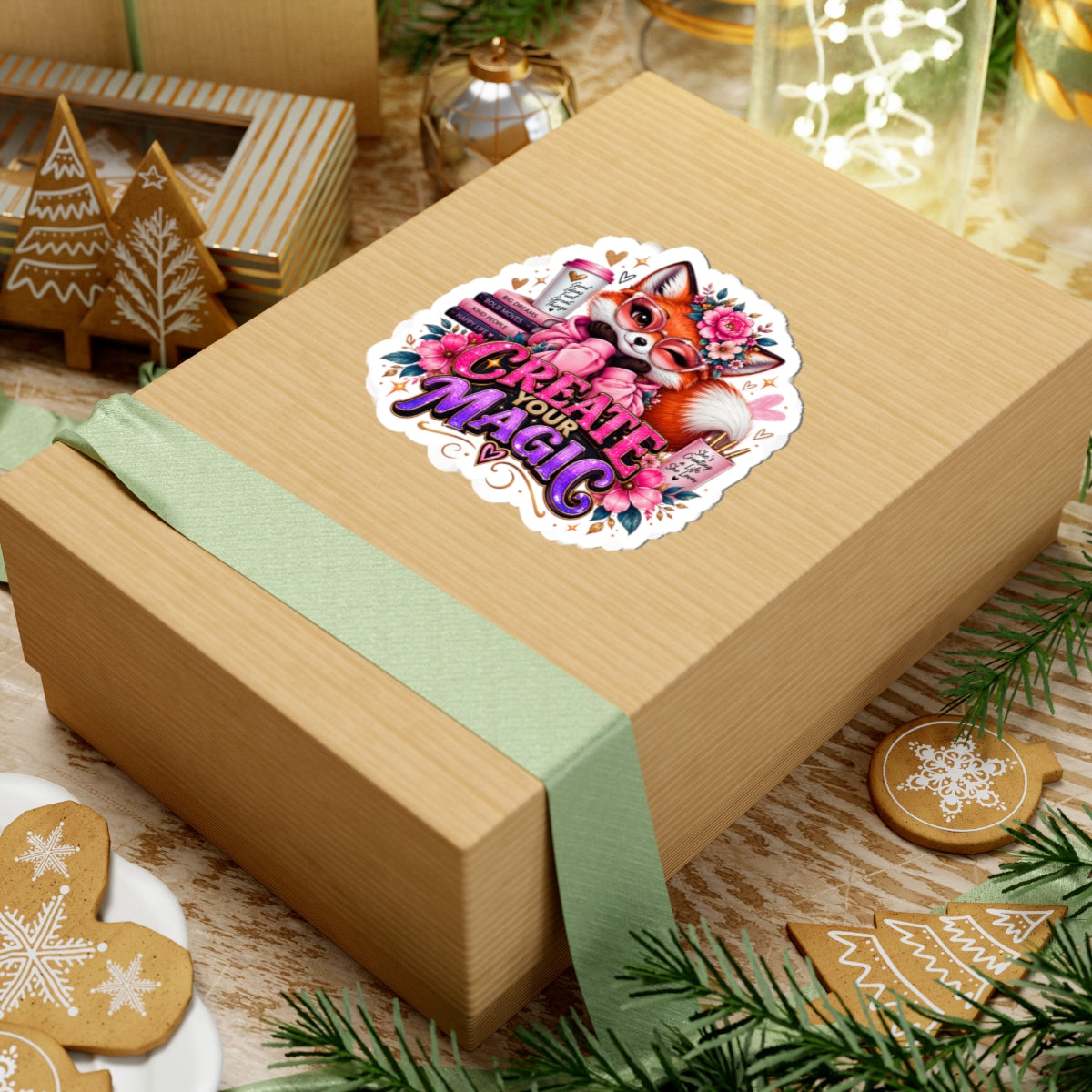 Create Your Magic Fox Sticker — for Laptops, Journals & Gifts
