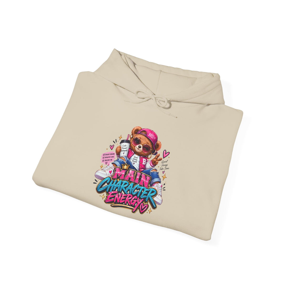 Main Character Energy Graphic Hoodie