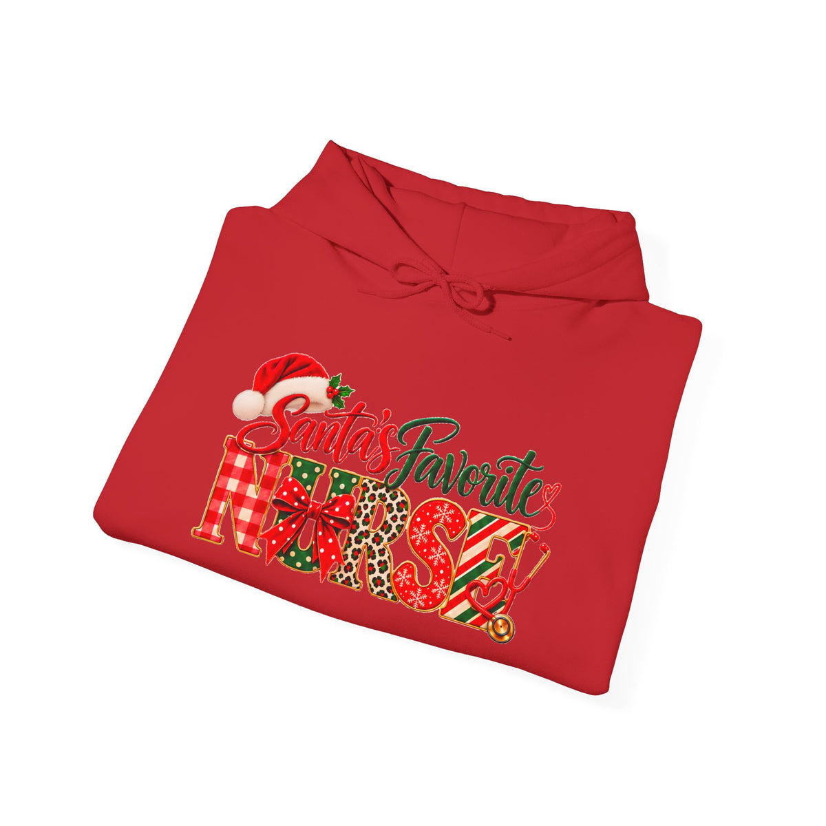 Christmas Hoodie  Santa’s Favorite Nurse