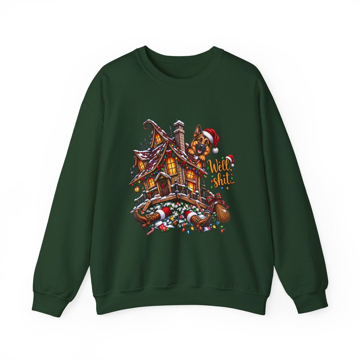 Christmas Gingerbread House Crewneck Sweatshirt