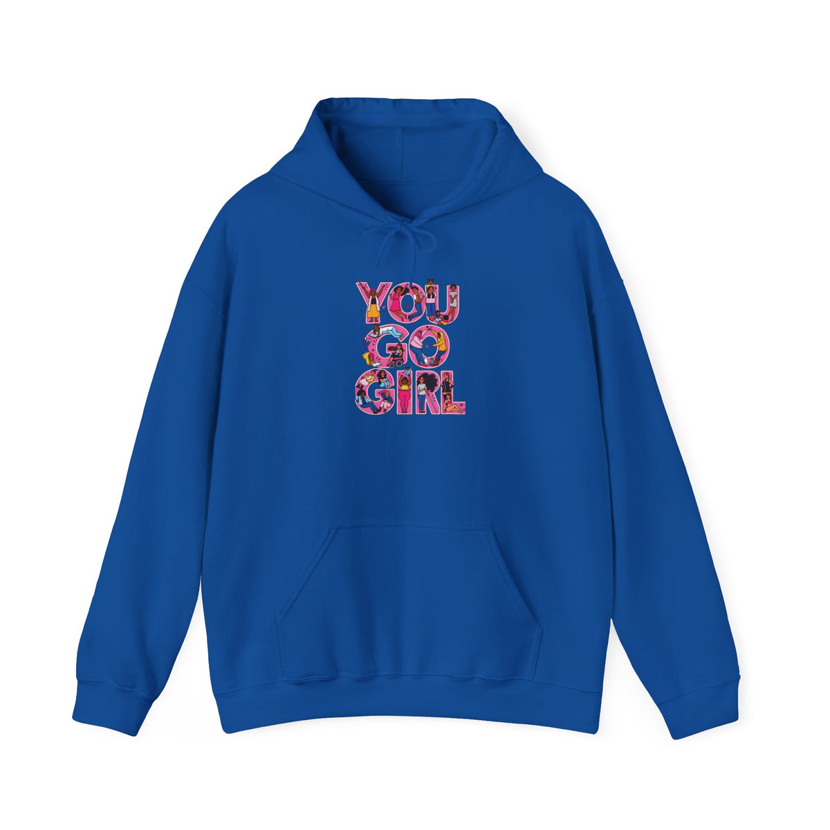 Hoodie — "You Go Girl" Floral Empowerment Hoodie