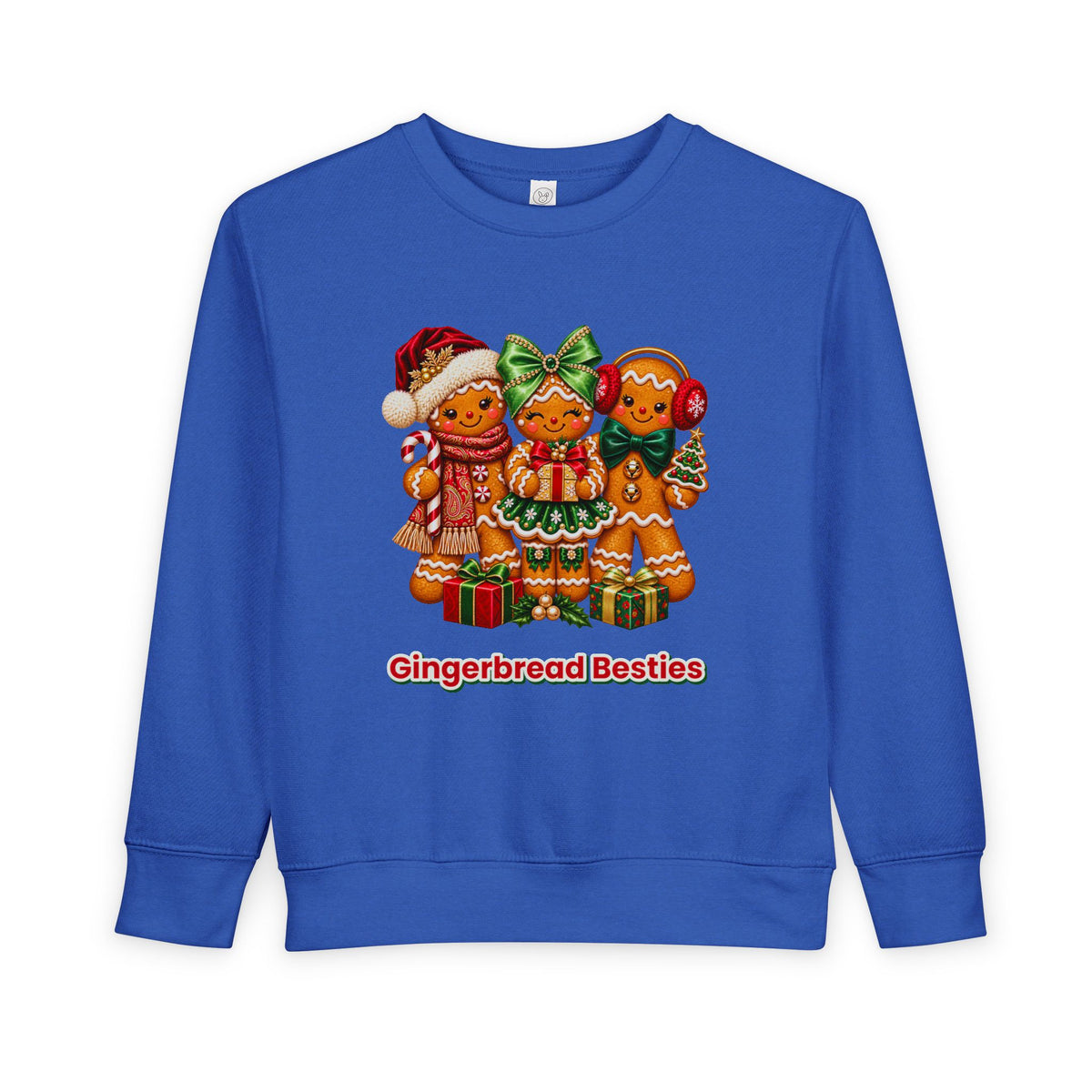 Toddler Sweatshirt — Gingerbread Besties Christmas Pullover for Kids
