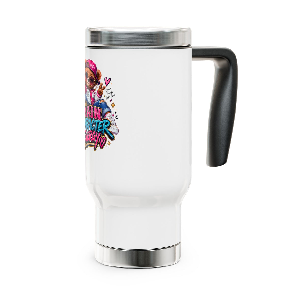 14oz Travel Mug with Handle - Main Character Energy