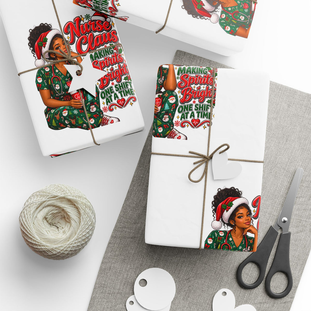 Nurse Christmas Wrapping Paper
