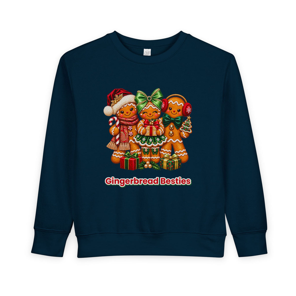 Toddler Sweatshirt — Gingerbread Besties Christmas Pullover for Kids