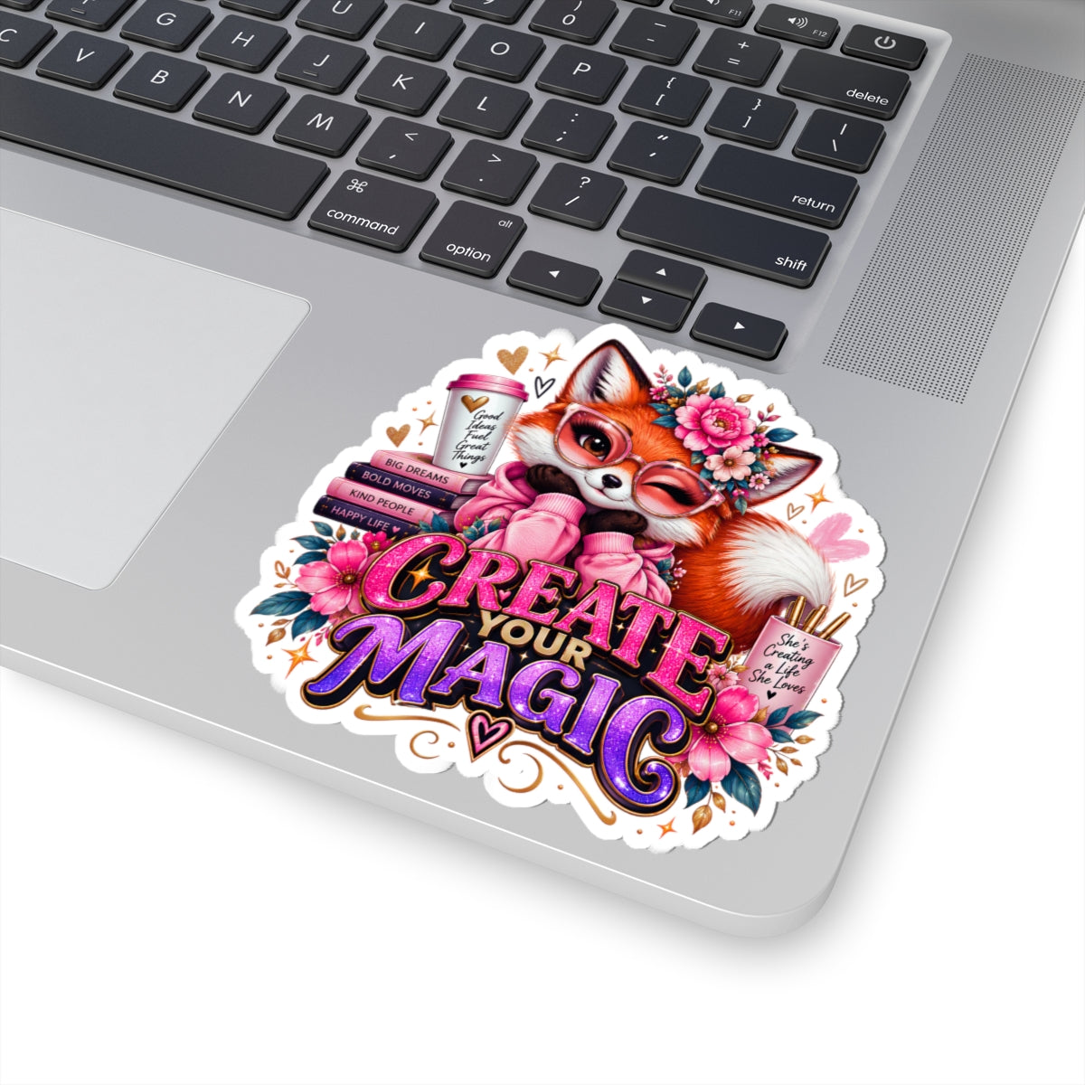 Create Your Magic Fox Sticker — for Laptops, Journals & Gifts