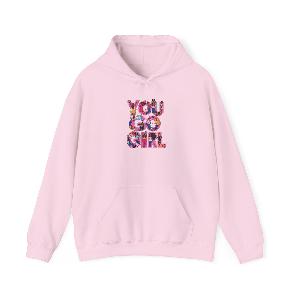 Hoodie — "You Go Girl" Floral Empowerment Hoodie