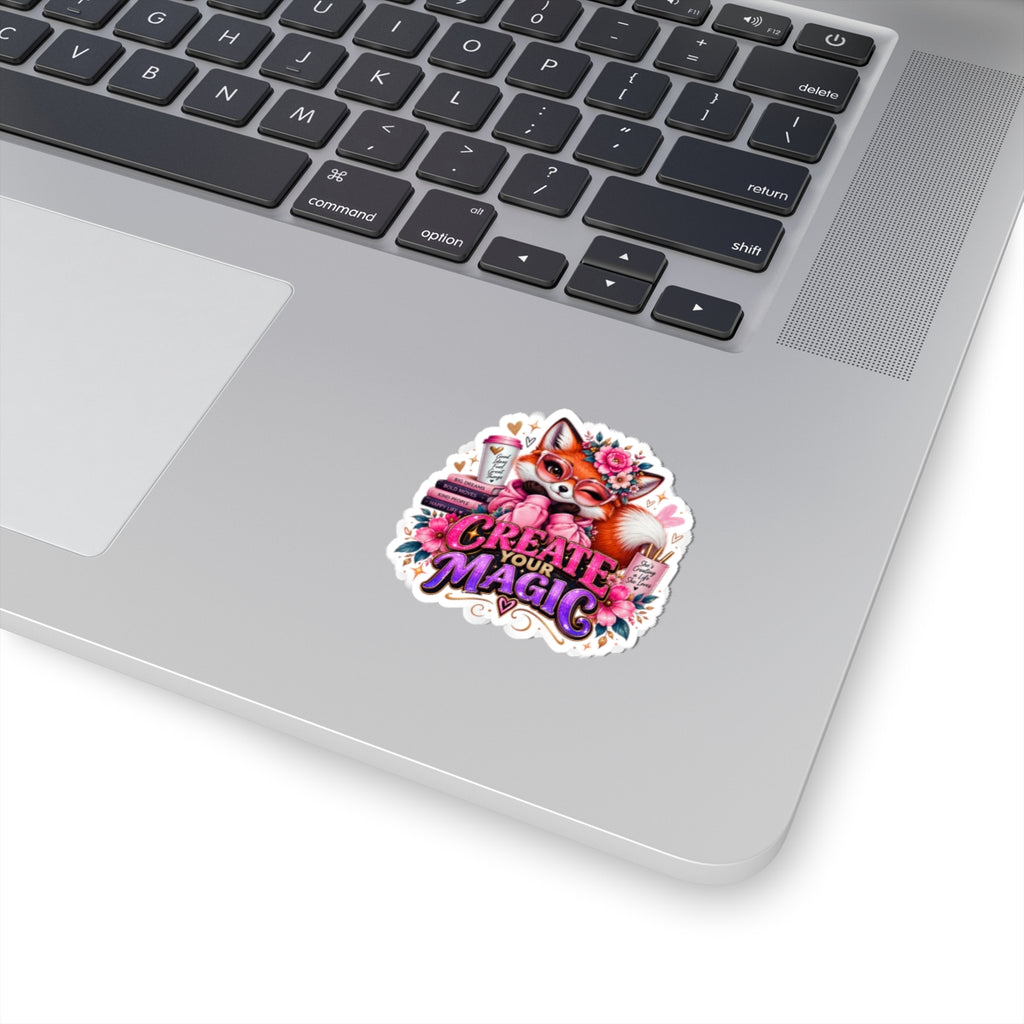 Create Your Magic Fox Sticker — for Laptops, Journals & Gifts