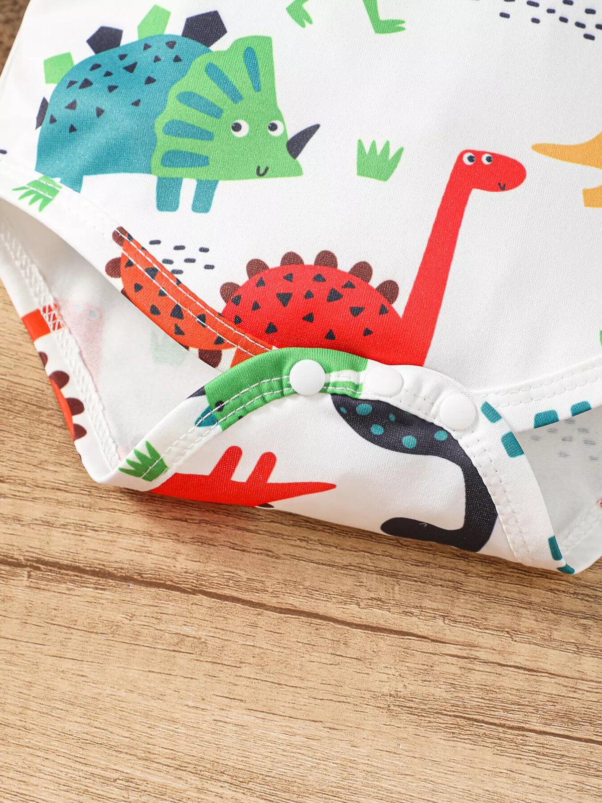 Baby Dinosaur Hooded Bodysuit & Pants Set, view 3