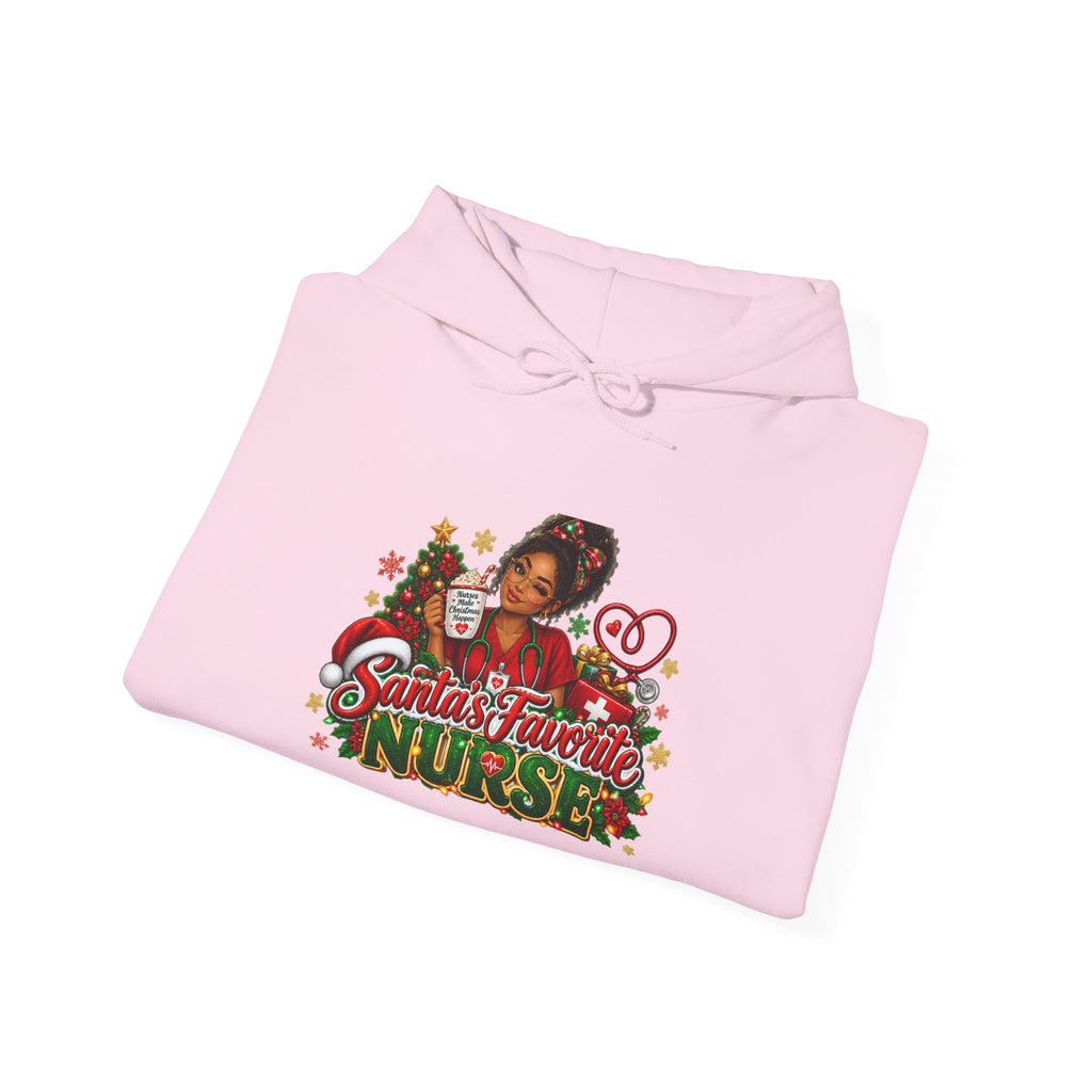 Santa’s Favorite Nurse Christmas Hoodie
